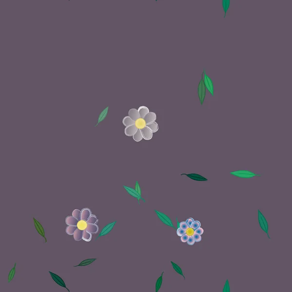 Fleurs Été Fond Illustration Vectorielle — Image vectorielle