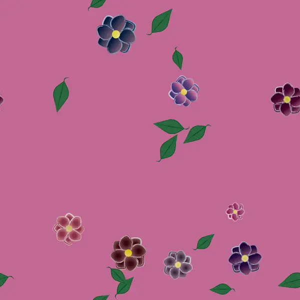 Bloemen Botanische Achtergrond Bloemen Vector Illustratie — Stockvector