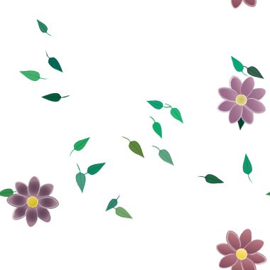 yaz çiçekleri arka plan, vektör illüstrasyonu