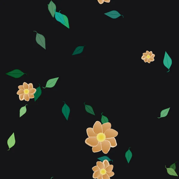 Fondo Floral Color Flores Vector Ilustración — Vector de stock