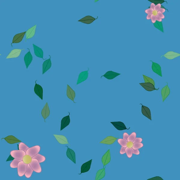 Blüte Floralen Hintergrund Blumen Muster Hintergrund Vektor Illustration — Stockvektor