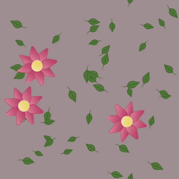 Fundo Belo Padrão Flores Botânicas Ilustração Vetorial Floral — Vetor de Stock