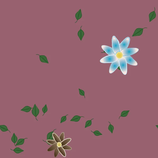 Fleurs Été Fond Illustration Vectorielle — Image vectorielle