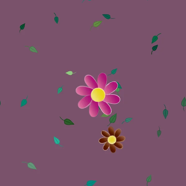 Fleurs Été Fond Illustration Vectorielle — Image vectorielle