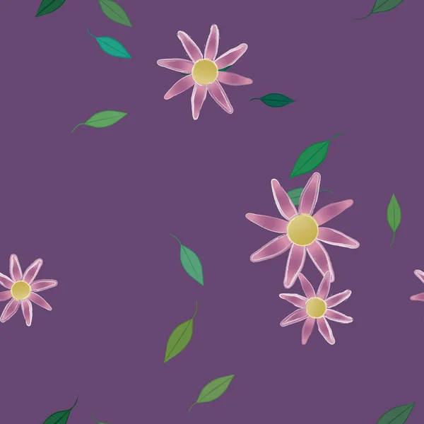 Abstrakte Botanische Blumen Muster Hintergrund Florale Vektor Illustration — Stockvektor