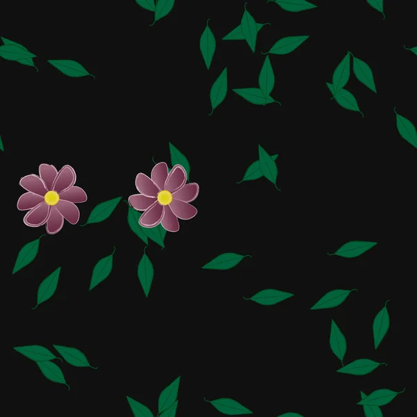 Sommar Blommor Bakgrund Vektor Illustration — Stock vektor