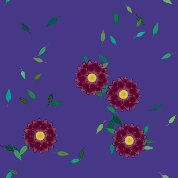 Fond Floral Coloré Illustration Vectorielle Fleurs — Image vectorielle