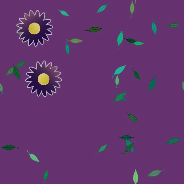 Fleurs Été Fond Illustration Vectorielle — Image vectorielle