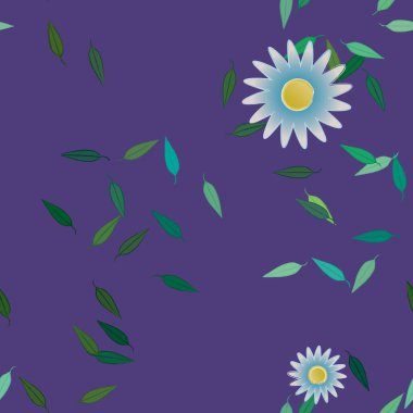 Renkli çiçek arkaplanı, çiçek vektör illüstrasyonu