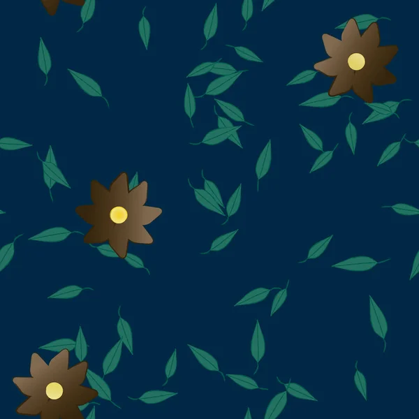 Sommer Blumen Hintergrund Vektor Illustration — Stockvektor