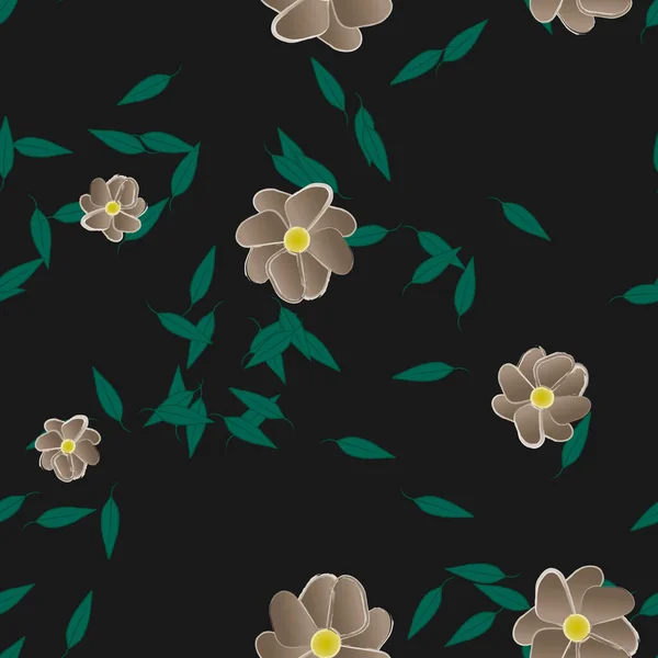 Sommer Blumen Hintergrund Vektor Illustration — Stockvektor