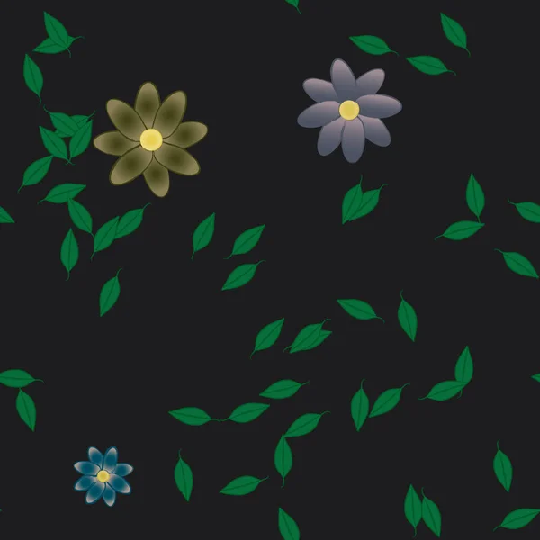 Fleurs Été Fond Illustration Vectorielle — Image vectorielle