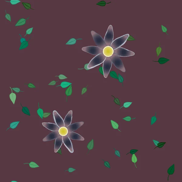 Fleurs Été Fond Illustration Vectorielle — Image vectorielle