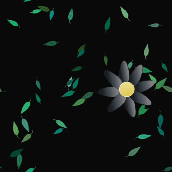 Καλοκαιρινά Λουλούδια Φόντο Διανυσματική Απεικόνιση — Διανυσματικό Αρχείο