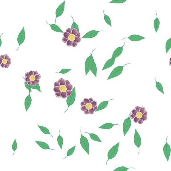 Sommer Blumen Hintergrund Vektor Illustration — Stockvektor