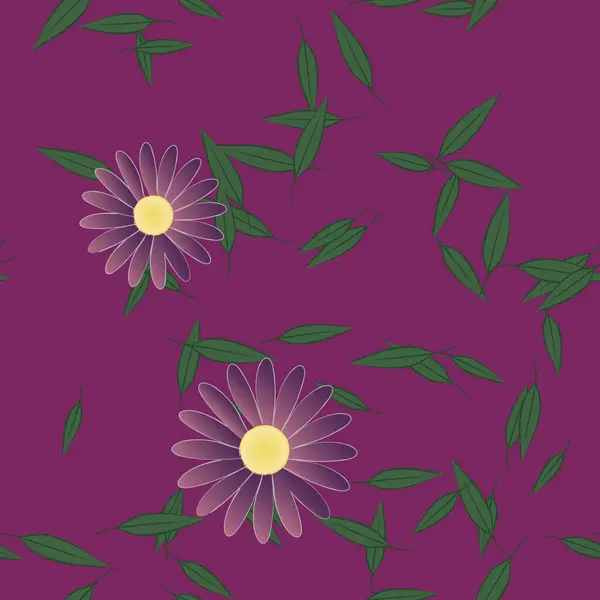 Blumen Blühen Tapete Vektorillustration — Stockvektor