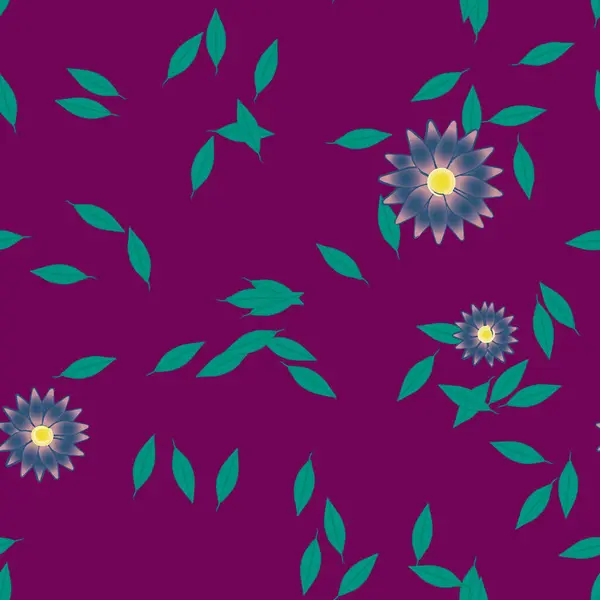 Fleurs Été Fond Illustration Vectorielle — Image vectorielle