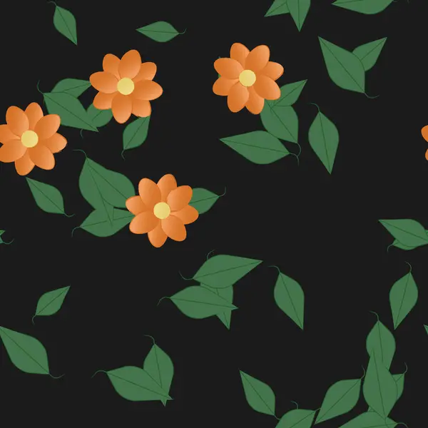 Fleurs Été Fond Illustration Vectorielle — Image vectorielle