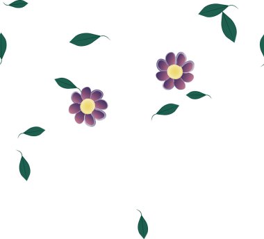 yaz çiçekleri arka plan, vektör illüstrasyonu