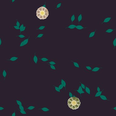 yaz çiçekleri arka plan, vektör illüstrasyonu