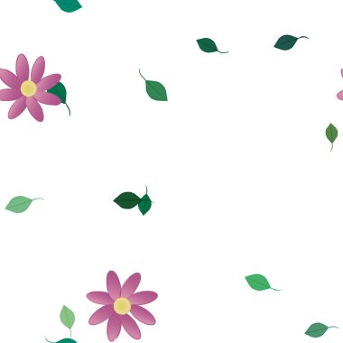 yaz çiçekleri arka plan, vektör illüstrasyonu