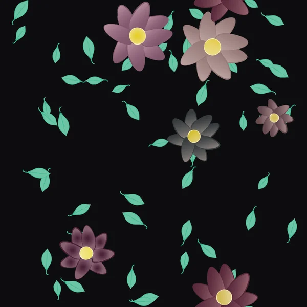 花卉装饰背景 花卉矢量图解 — 图库矢量图片