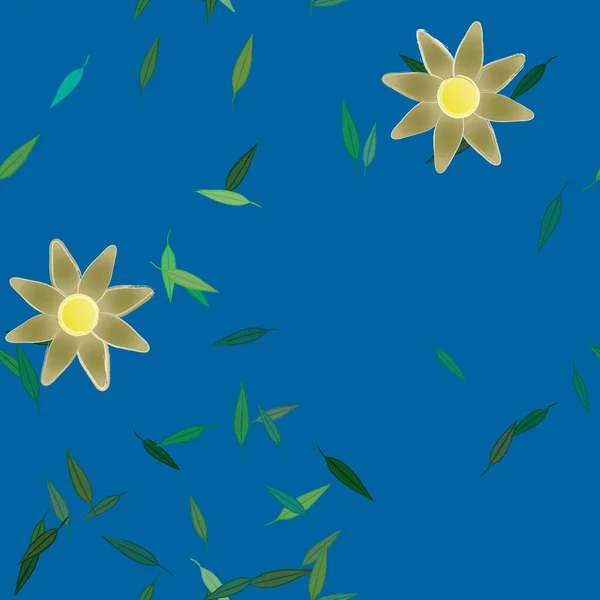 Fleurs Illustration Vectorielle Beau Fond Botanique — Image vectorielle