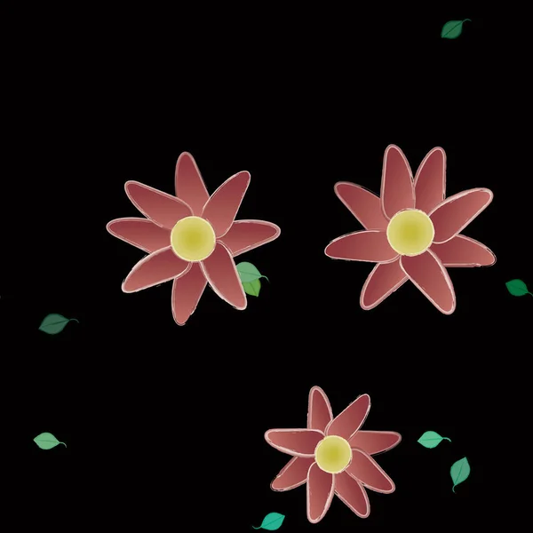 Blossom Floral Background Flowers Pattern Background Vector Illustration — Stock Vector