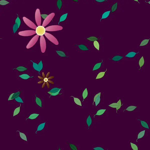 Motif Floral Fond Illustration Vectorielle — Image vectorielle