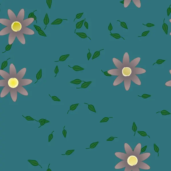 Fleurs Été Fond Illustration Vectorielle — Image vectorielle