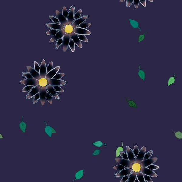 Blüte Floralen Hintergrund Blumen Muster Hintergrund Vektor Illustration — Stockvektor