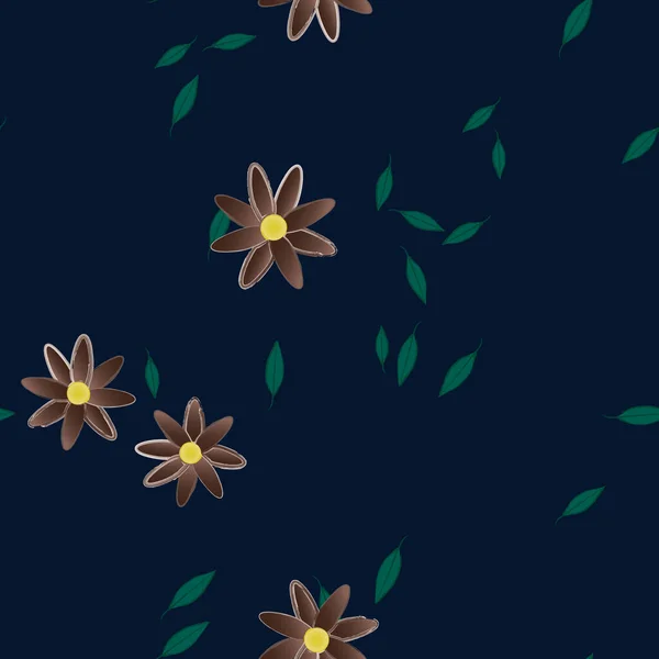 Fleurs Été Fond Illustration Vectorielle — Image vectorielle