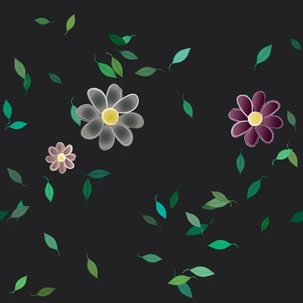 Fond Ornement Floral Illustration Vectorielle Fleurs — Image vectorielle