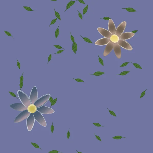 Blommor Mönster Bakgrund Vektor Illustration — Stock vektor