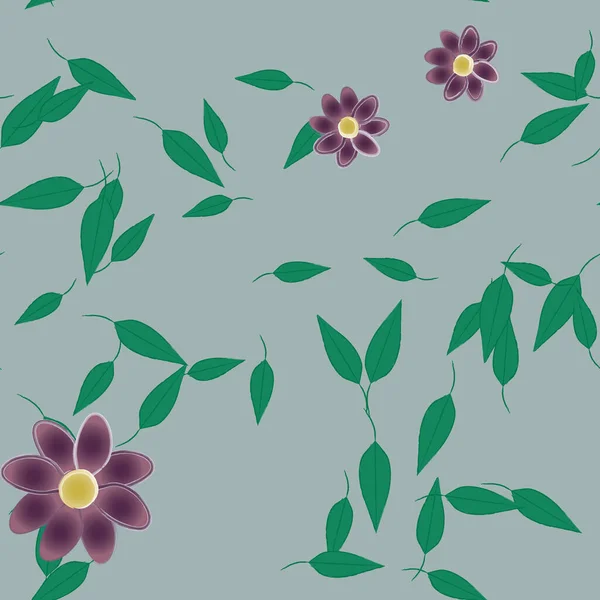 Blumen Muster Hintergrund Vektor Illustration — Stockvektor