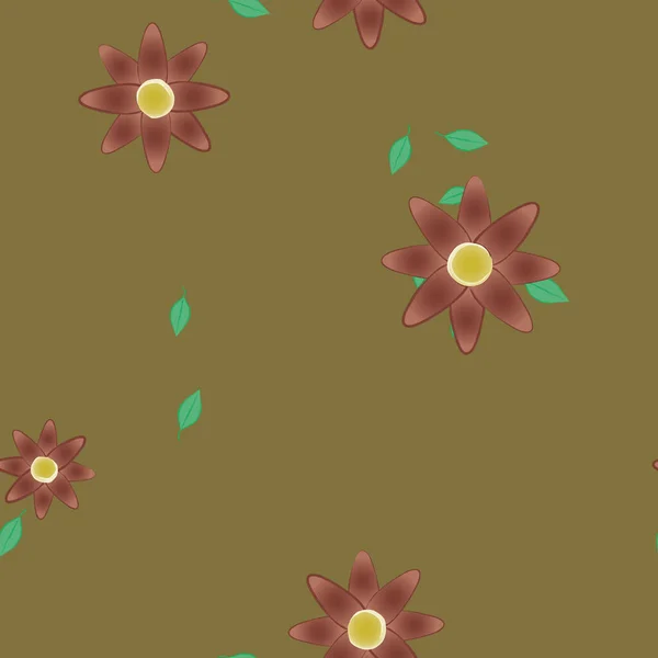 Fundo Floral Colorido Flores Ilustração Vetorial — Vetor de Stock