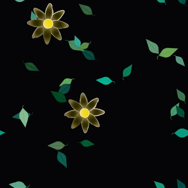 Fleurs Fleur Papier Peint Illustration Vectorielle — Image vectorielle