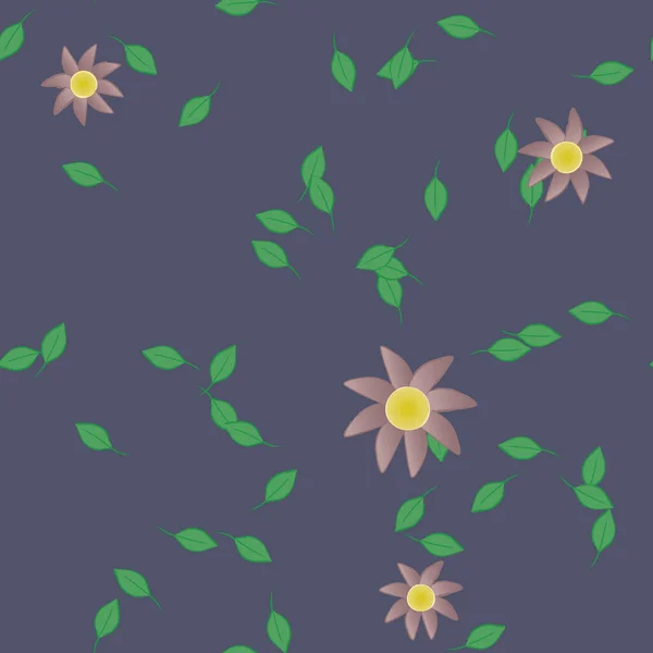 Sommer Blumen Hintergrund Vektor Illustration — Stockvektor