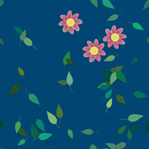 花の背景や花のベクターイラスト — ストックベクタ