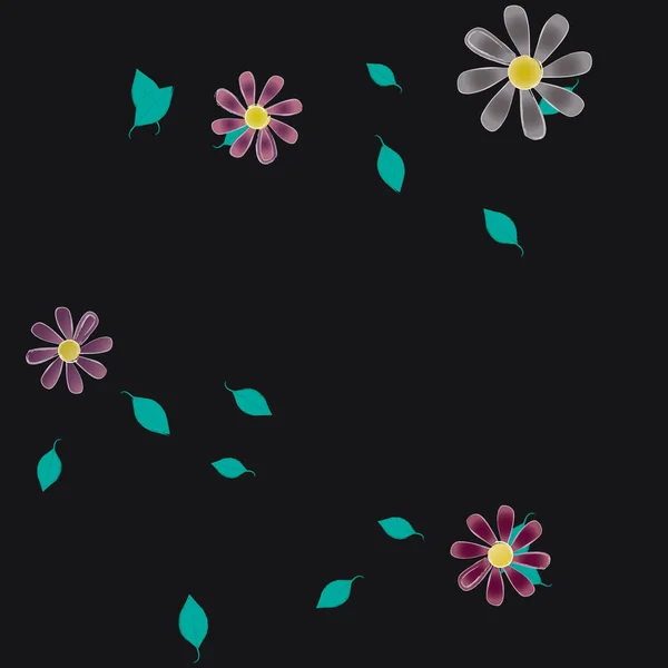 花卉背景 花卉图案背景 病媒图解 — 图库矢量图片