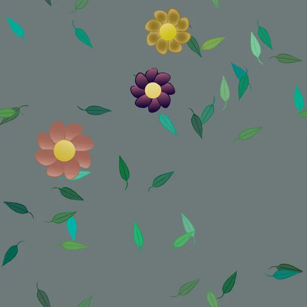 Blumenmuster Hintergrund Vektorillustration — Stockvektor