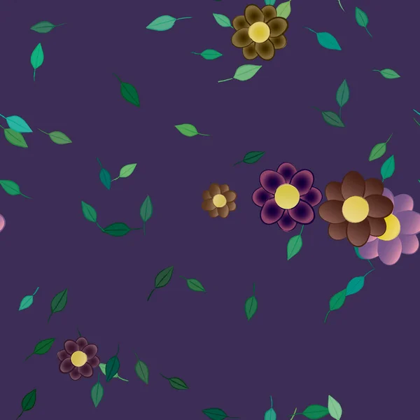 Fleurs Illustration Vectorielle Beau Fond Botanique — Image vectorielle