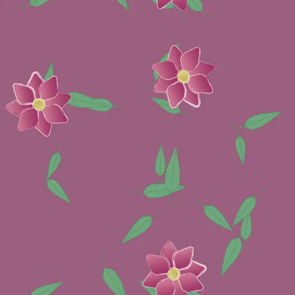 Fleurs Été Fond Illustration Vectorielle — Image vectorielle