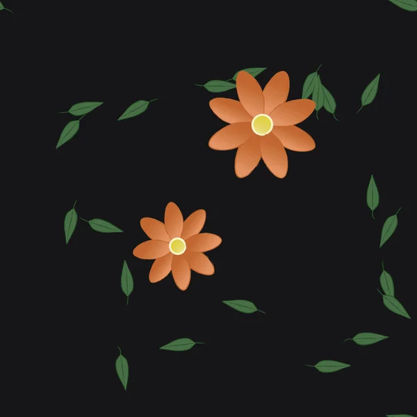 花のパターン背景ベクトルイラスト — ストックベクタ