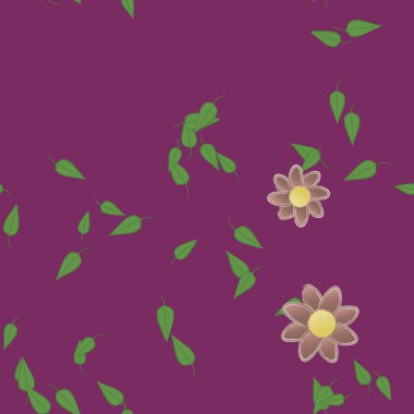 Çiçek arkaplanı, çiçek desenli arkaplan, vektör illüstrasyonu