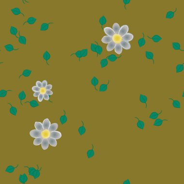 Renkli çiçek arkaplanı, çiçek vektör illüstrasyonu