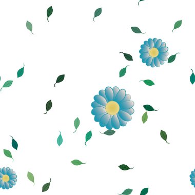 Çiçek yaprakları, çiçekler duvar kağıtları, vektör illüstrasyonları..