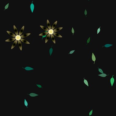 Renkli çiçek arkaplanı, çiçek vektör illüstrasyonu