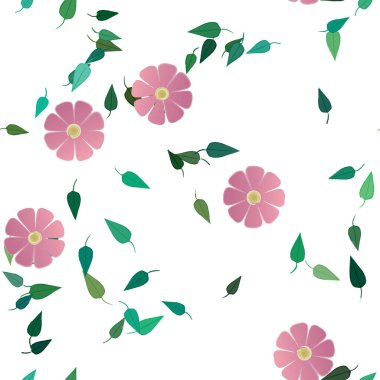 yaz çiçekleri arka plan, vektör illüstrasyonu