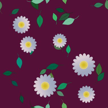 Renkli çiçek arkaplanı, çiçek vektör illüstrasyonu